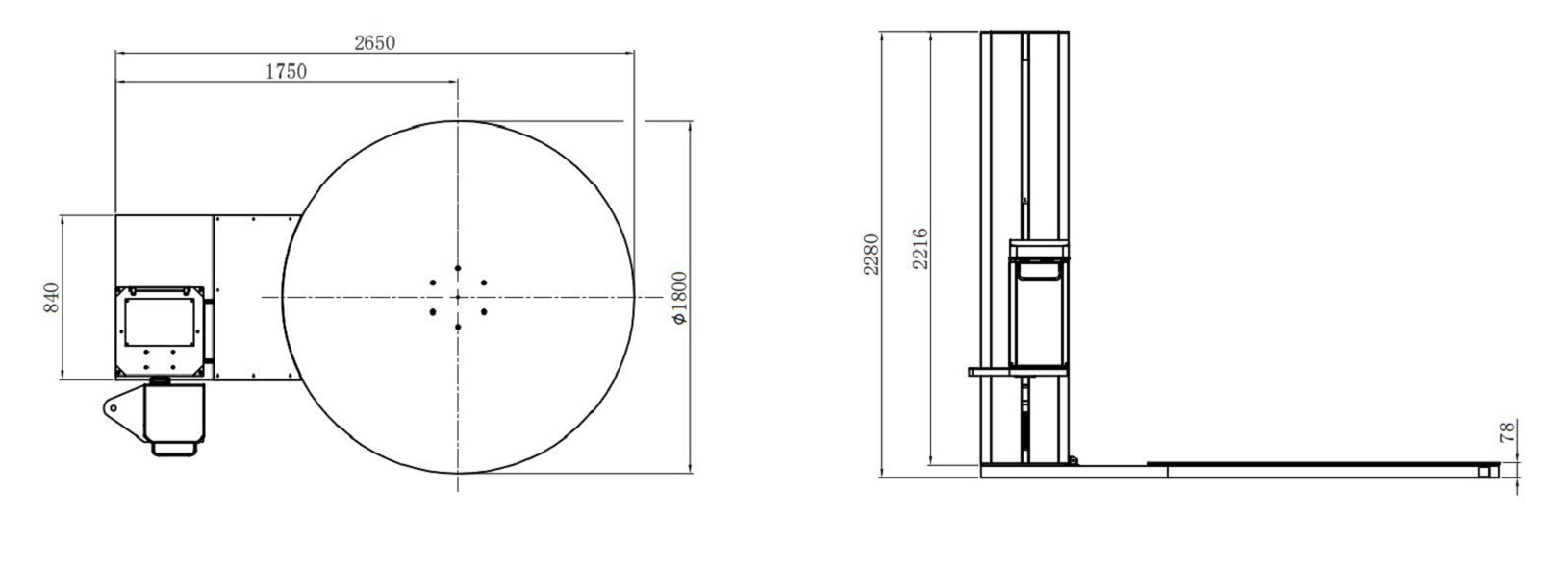 MP206 Constant tension pre stretching winding packaging machine(图1) MP206 Constant tension pre stretching winding packaging machine(图1)