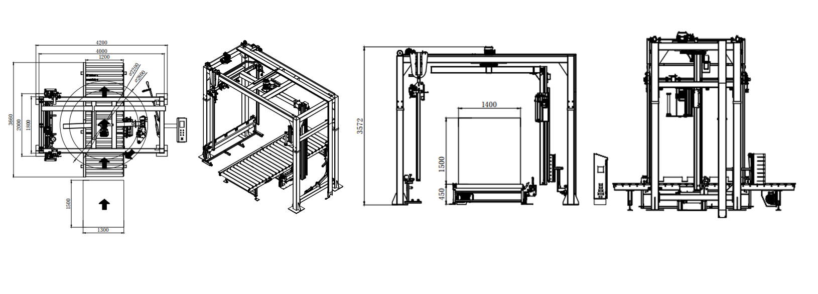 MP402P Pressure top cantilever winding machine(图1)