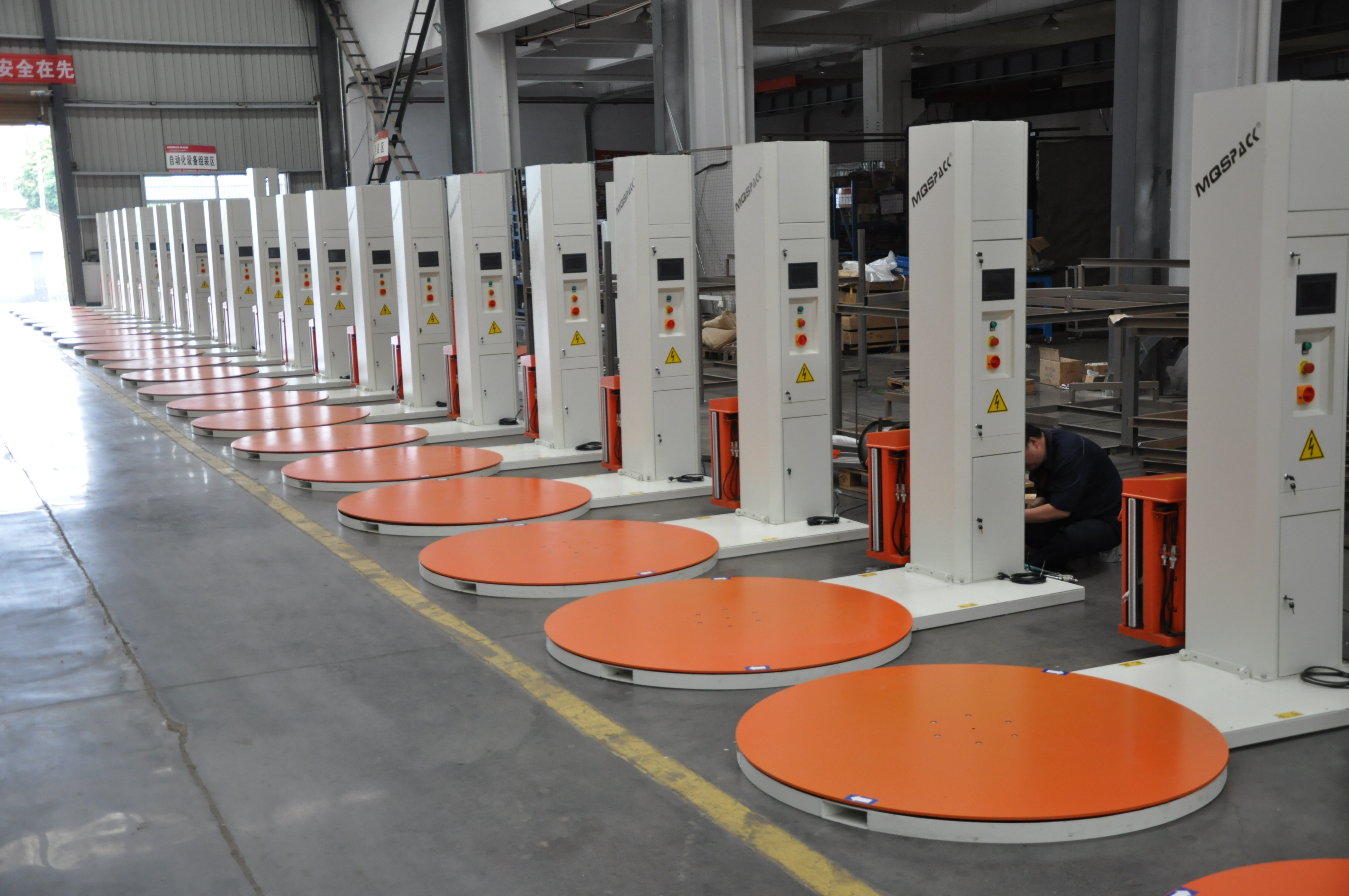 MP206 SEMI-AUTO PRE-STRETCHED PALLET WRAPPER(图1)